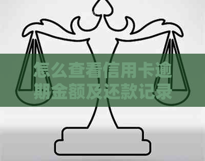 怎么查看信用卡逾期金额及还款记录