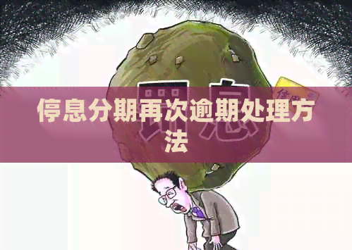 停息分期再次逾期处理方法