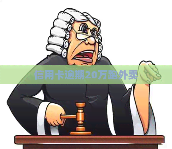 信用卡逾期20万跑外卖