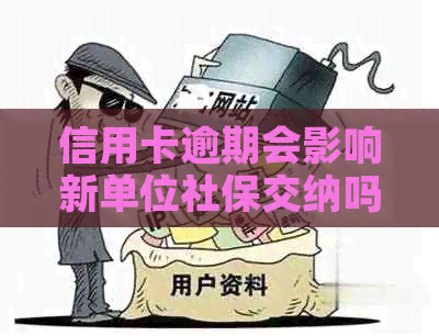信用卡逾期会影响新单位社保交纳吗？