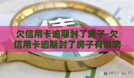 欠信用卡逾期封了房子-欠信用卡逾期封了房子有影响吗