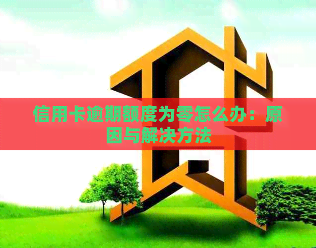 信用卡逾期额度为零怎么办：原因与解决方法