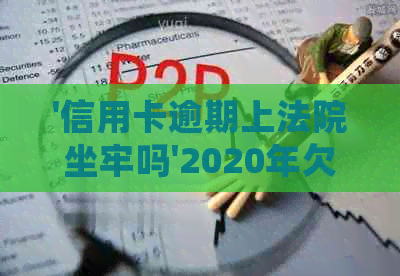 '信用卡逾期上法院坐牢吗'2020年欠款起诉处理办法