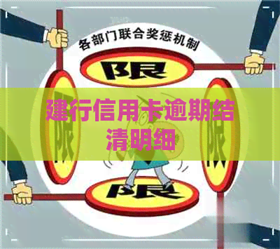 建行信用卡逾期结清明细