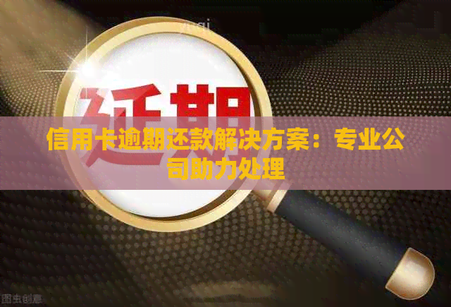 信用卡逾期还款解决方案：专业公司助力处理