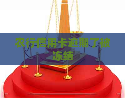 农行信用卡逾期了被冻结