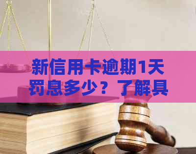 新信用卡逾期1天罚息多少？了解具体费用计算和应对策略