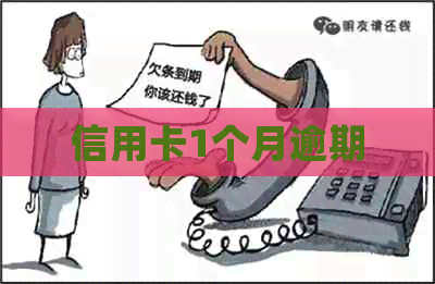 信用卡1个月逾期