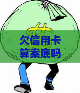 欠信用卡算案底吗？是否会留下犯罪记录？