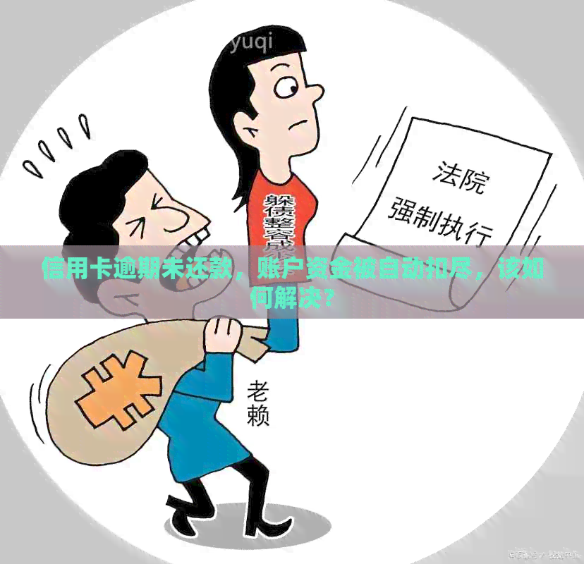 信用卡逾期未还款，账户资金被自动扣尽，该如何解决？