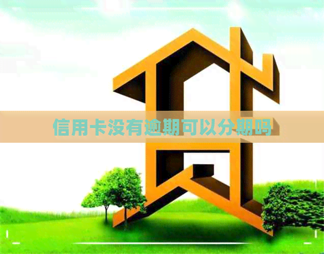 信用卡没有逾期可以分期吗