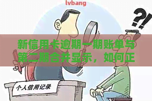 新信用卡逾期一期账单与第二期合并显示，如何正确处理欠款问题？