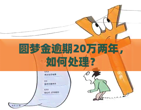 圆梦金逾期20万两年，如何处理？