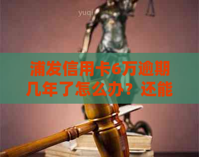 浦发信用卡6万逾期几年了怎么办？还能用吗？
