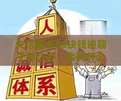 欠信用卡30块钱逾期了怎么办，会有什么后果？
