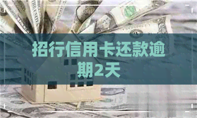 招行信用卡还款逾期2天