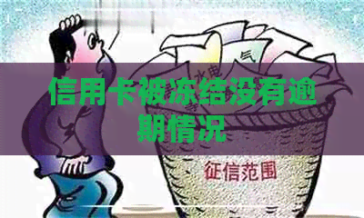 信用卡被冻结没有逾期情况