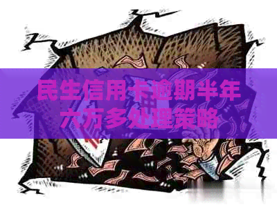 民生信用卡逾期半年六万多处理策略