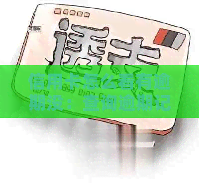 信用卡怎么看有逾期没：查询逾期记录及情况全解析