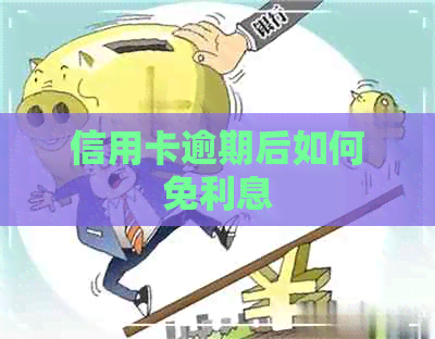 信用卡逾期后如何免利息
