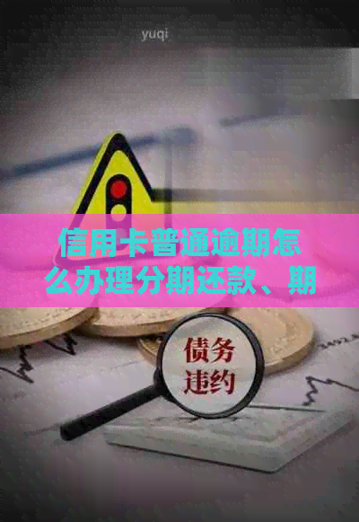 信用卡普通逾期怎么办理分期还款、期还款和贷款