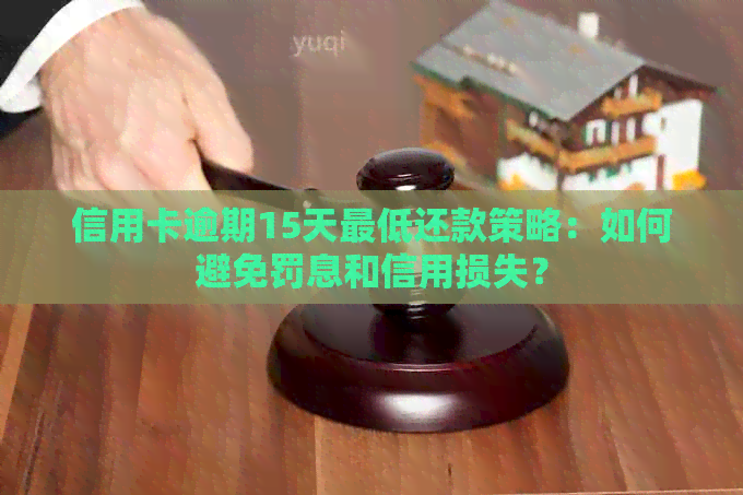 信用卡逾期15天更低还款策略：如何避免罚息和信用损失？