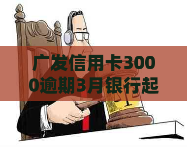 广发信用卡3000逾期3月银行起诉：处理策略与时间解读