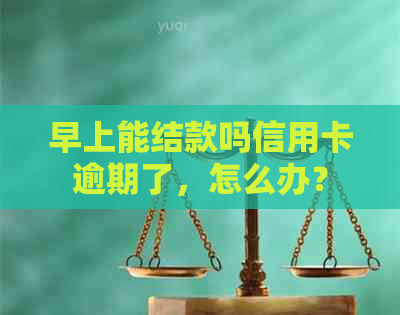 早上能结款吗信用卡逾期了，怎么办？