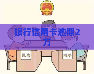 银行信用卡逾期2万