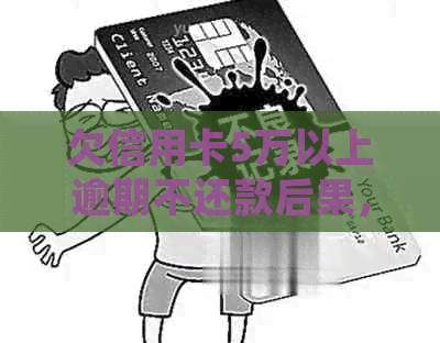 欠信用卡5万以上逾期不还款后果，如何处理？会坐牢吗？