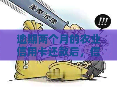逾期两个月的农业信用卡还款后，信用额度恢复及后续影响：我能继续使用吗？