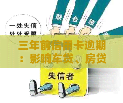 三年前信用卡逾期：影响车贷、房贷、公积金贷款及后续办理吗？
