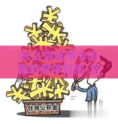 怎么查信用卡逾期的具体时间-怎么查信用卡逾期的具体时间和地点