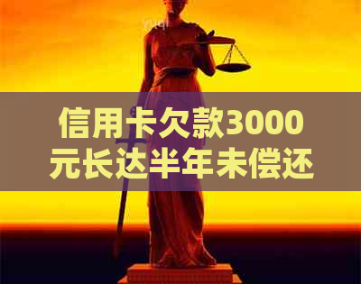 信用卡欠款3000元长达半年未偿还：处理策略与影响分析