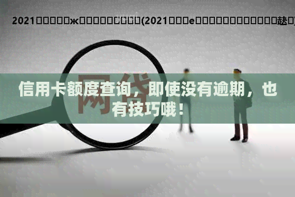 信用卡额度查询，即使没有逾期，也有技巧哦！