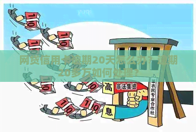 网贷信用卡逾期20天怎么办？逾期20多万如何处理？