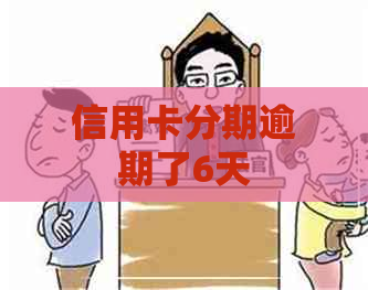 信用卡分期逾期了6天