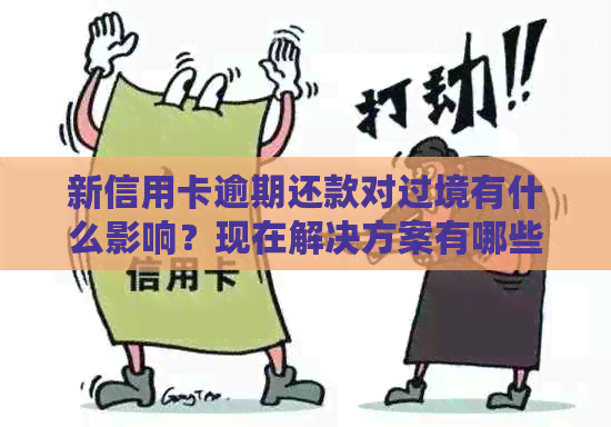 新信用卡逾期还款对过境有什么影响？现在解决方案有哪些？