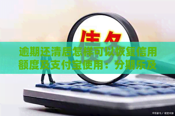 逾期还清后怎样可以恢复信用额度及支付宝使用：及其他平台经验分享