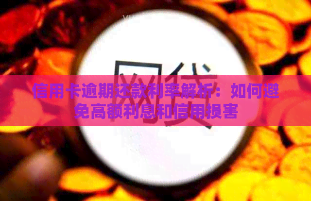 信用卡逾期还款利率解析：如何避免高额利息和信用损害