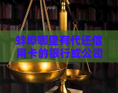 蚌埠哪里有代还信用卡的银行或公司：一站式信用卡还款解决方案