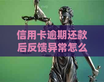 信用卡逾期还款后反馈异常怎么回事：解除时间与处理建议
