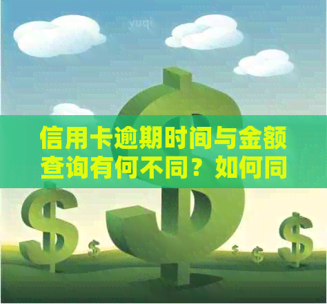 信用卡逾期时间与金额查询有何不同？如何同时查看逾期信息和未还金额？