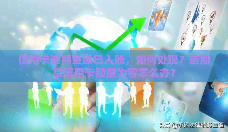 信用卡逾期金额已入账，如何处理？逾期后信用卡额度为零怎么办？