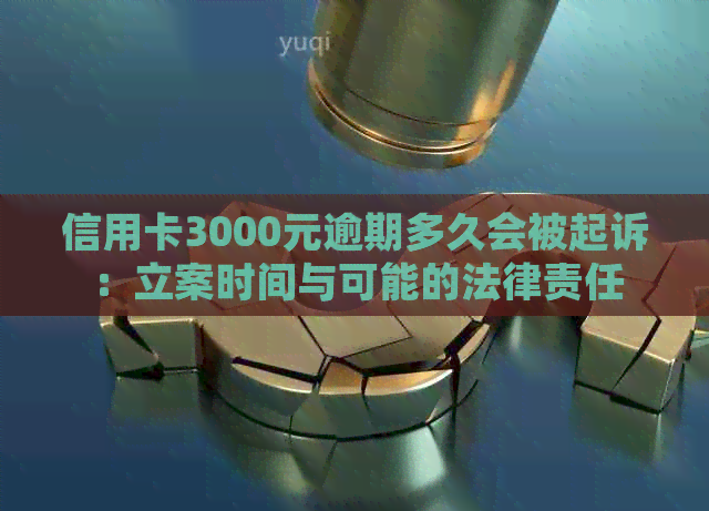 信用卡3000元逾期多久会被起诉：立案时间与可能的法律责任