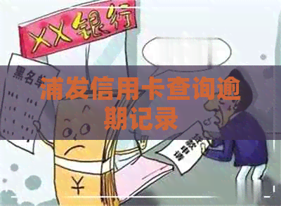 浦发信用卡查询逾期记录
