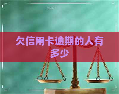欠信用卡逾期的人有多少