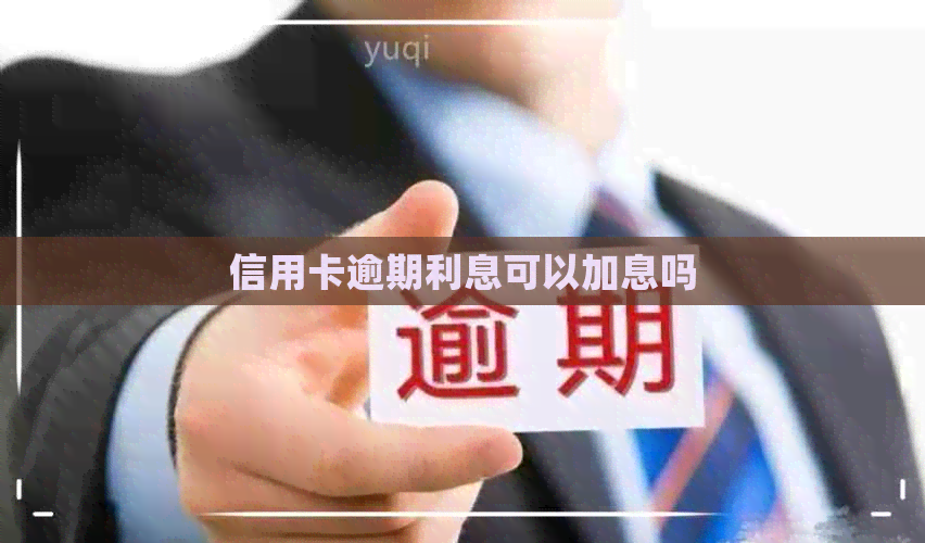 信用卡逾期利息可以加息吗