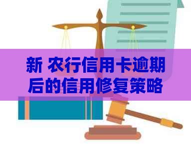新 农行信用卡逾期后的信用修复策略：补救措与建议