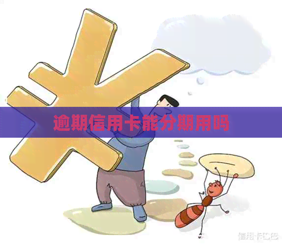 逾期信用卡能分期用吗